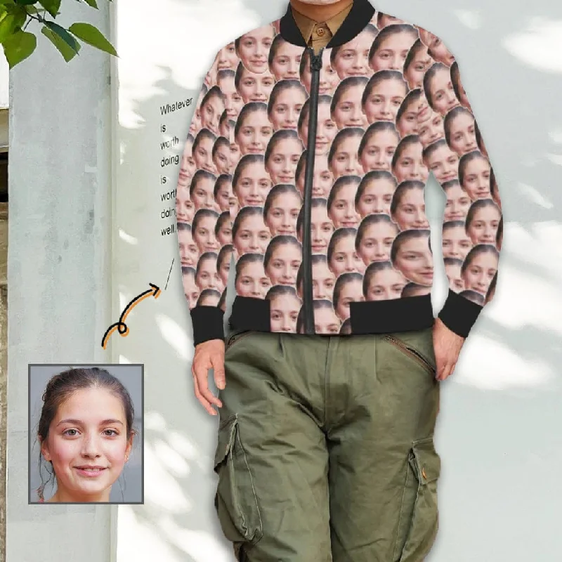 Custom Face Men's Bomber Jacket