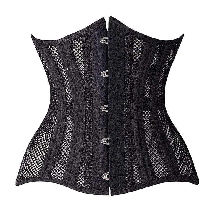 Women's Gothic  Mesh 24-steel boned Underbust Corsets